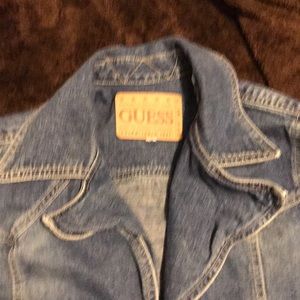 Guess denim trench coat. Like New sz6